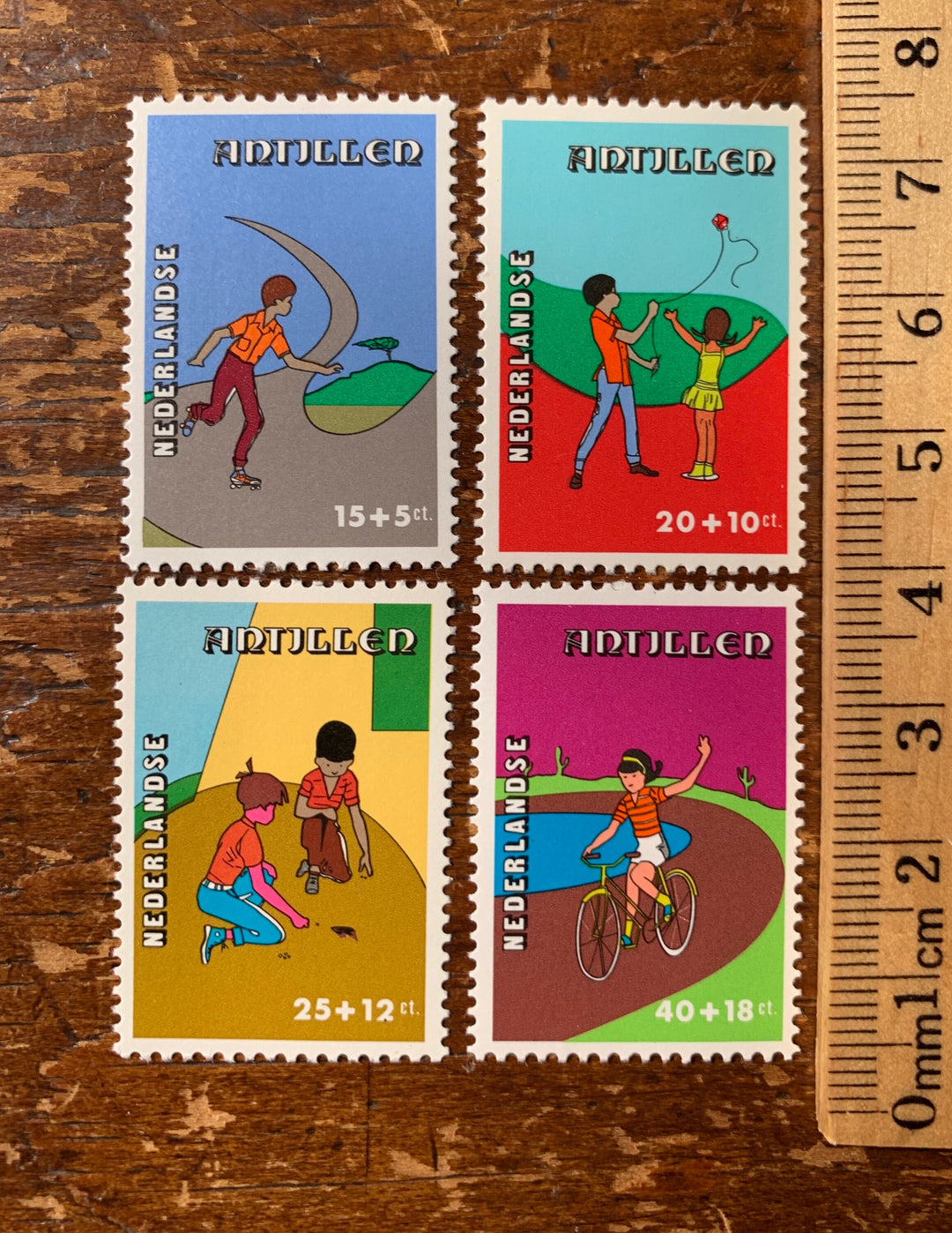 Netherlands Antilles- Original Vintage Postage Stamps- 1978 Children