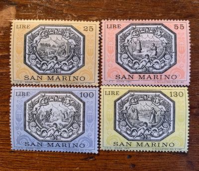San Marino- Original Vintage Postage Stamps- 1972 - The Legend of St. Marinus
