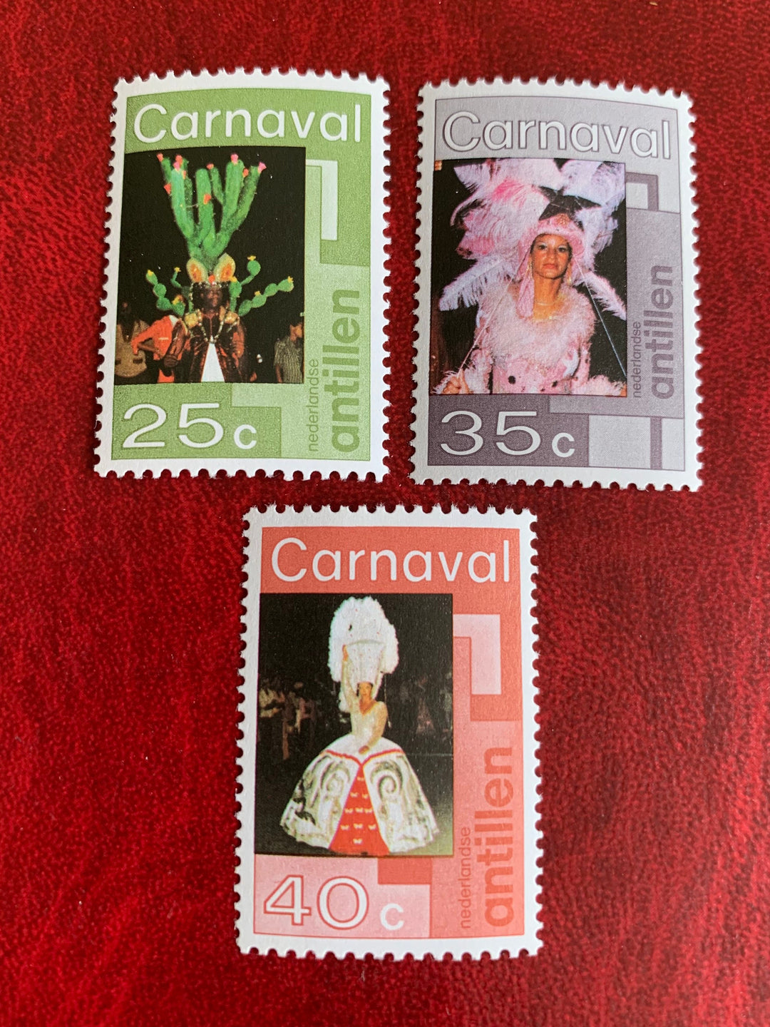Netherlands Antilles - Original Vintage Postage Stamps- 1977 Carnival