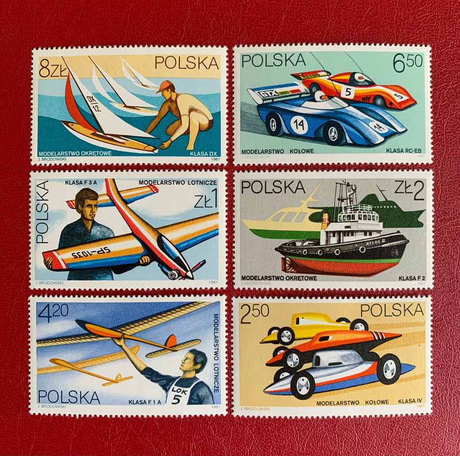 Poland - Original Vintage Postage Stamps - 1981 Models