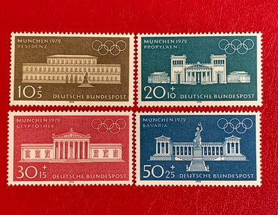 West Germany - Original Vintage Postage Stamps- 1972 Munich Olympic Gamed