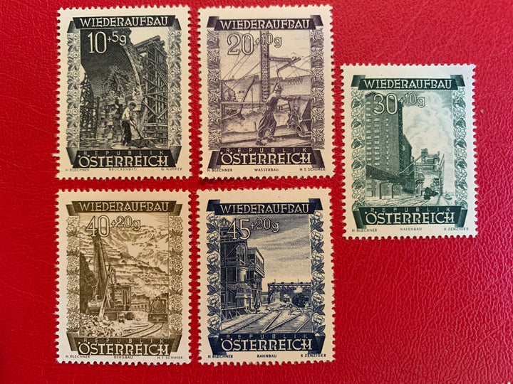 Austria - Original Vintage Postage Stamps - 1948- Build