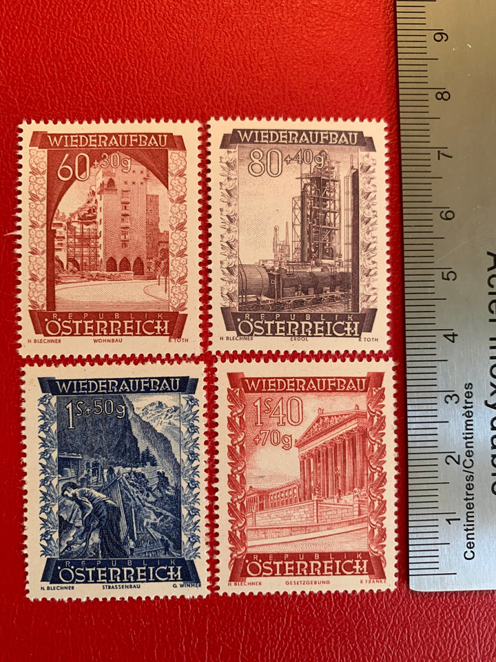 Austria - Original Vintage Postage Stamps - 1948- Build