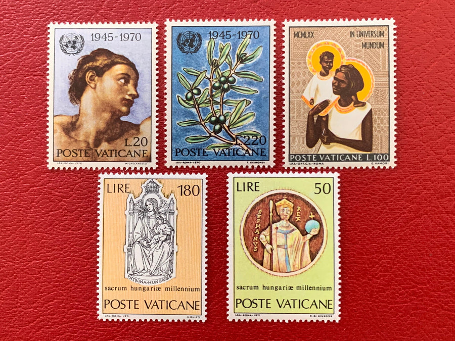 Vatican - Original Vintage Postage Stamps- 1970