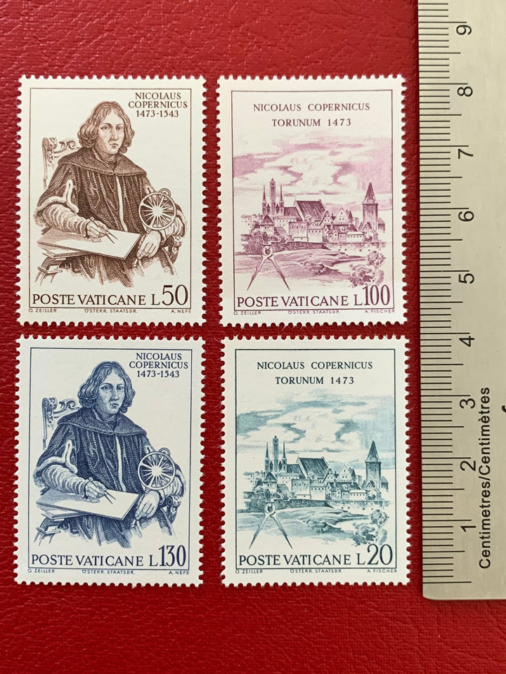 Vatican - Original Vintage Postage Stamps- 1973 Copernicus