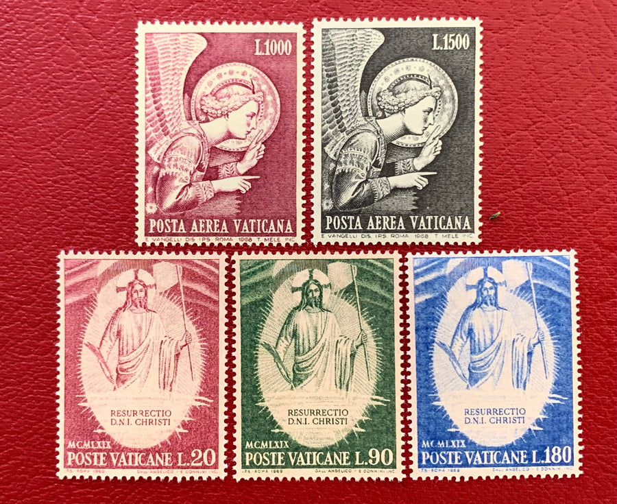 Vatican - Original Vintage Postage Stamps- 1969 Religious Art