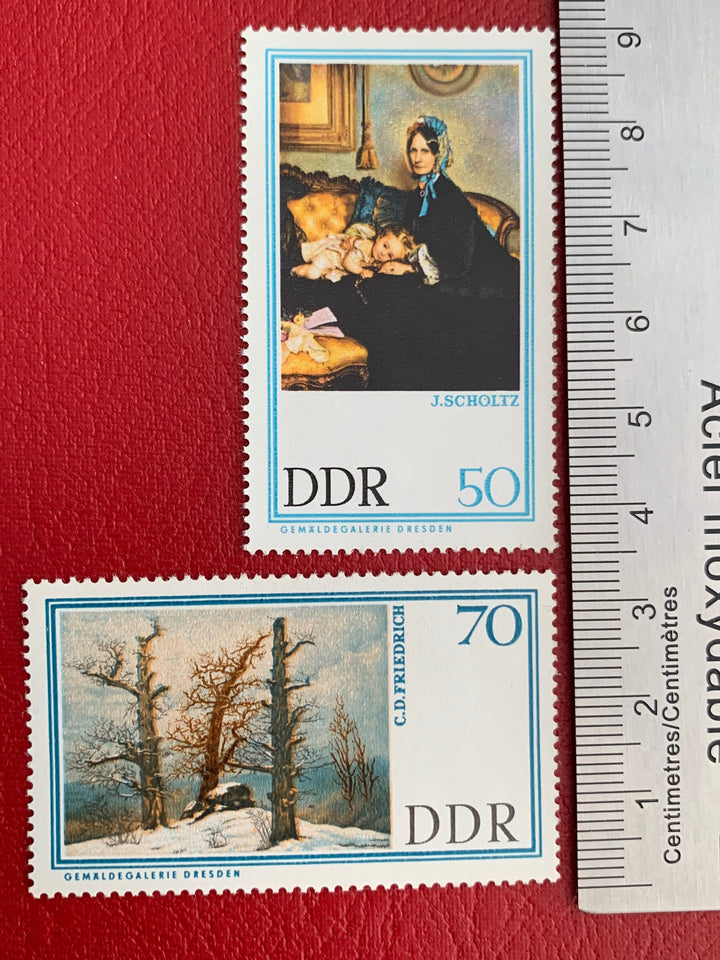 Germany (DDR) - Original Vintage Postage Stamps- 1967 Dresden Gallery Paintings