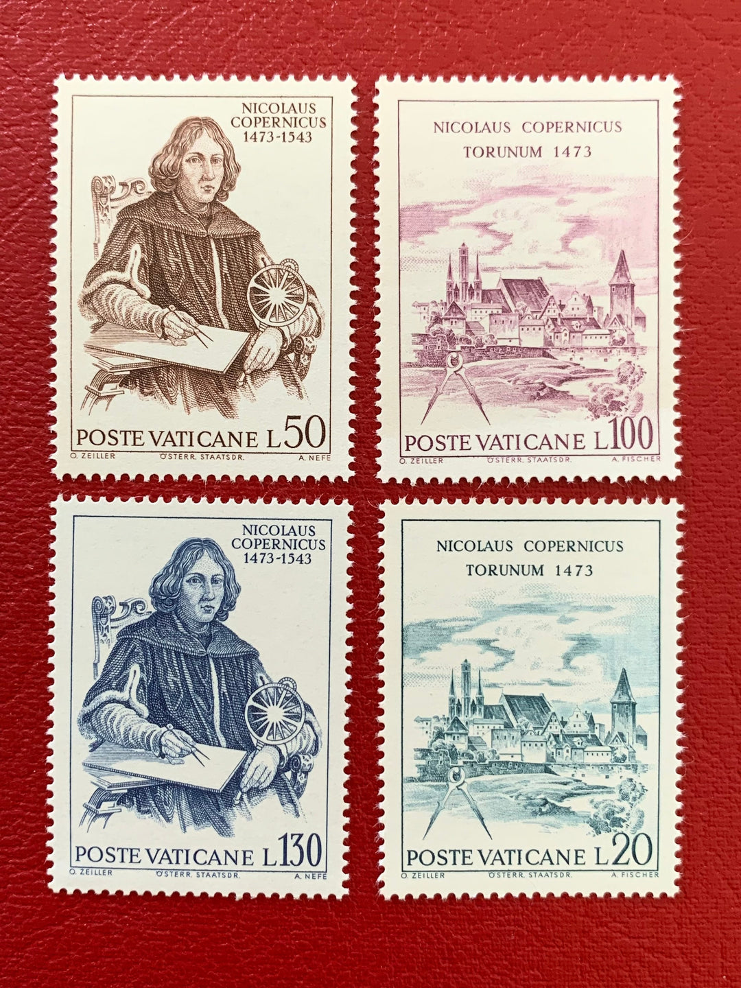 Vatican - Original Vintage Postage Stamps- 1973 Copernicus