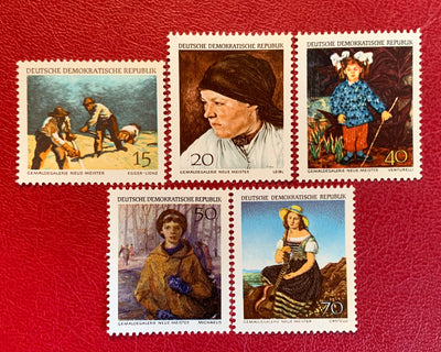 Germany (DDR) - Original Vintage Postage Stamps- 1968 Art