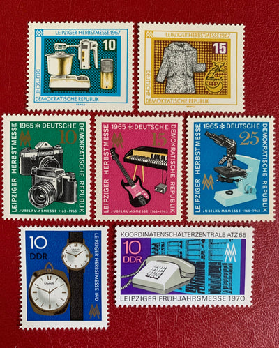 Germany (DDR) - Original Vintage Postage Stamps- 1965-70 Everyday Objects