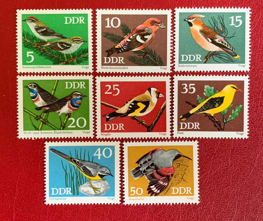 Germany (DDR) - Original Vintage Postage Stamps- 1973 Song Birds