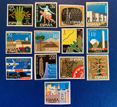 Spain - Original Vintage Postage Stamps- 1964 Year of Peace