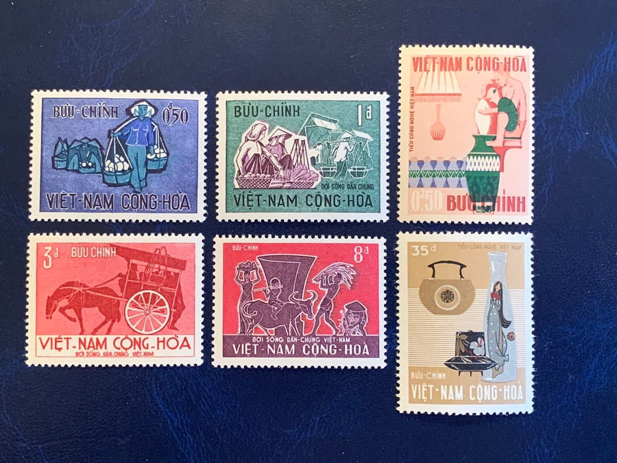 Vietnam - Original Vintage Postage Stamps- 1967 Labour Day