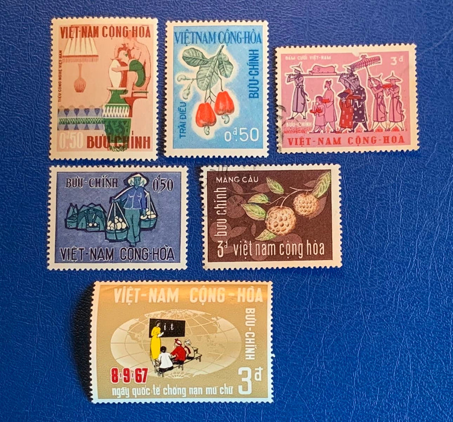 Vietnam - Original Vintage Postage Stamps- 1967