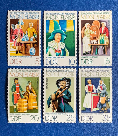 Germany (DDR) - Original Vintage Postage Stamps- 1974 Mon Plaisir Art