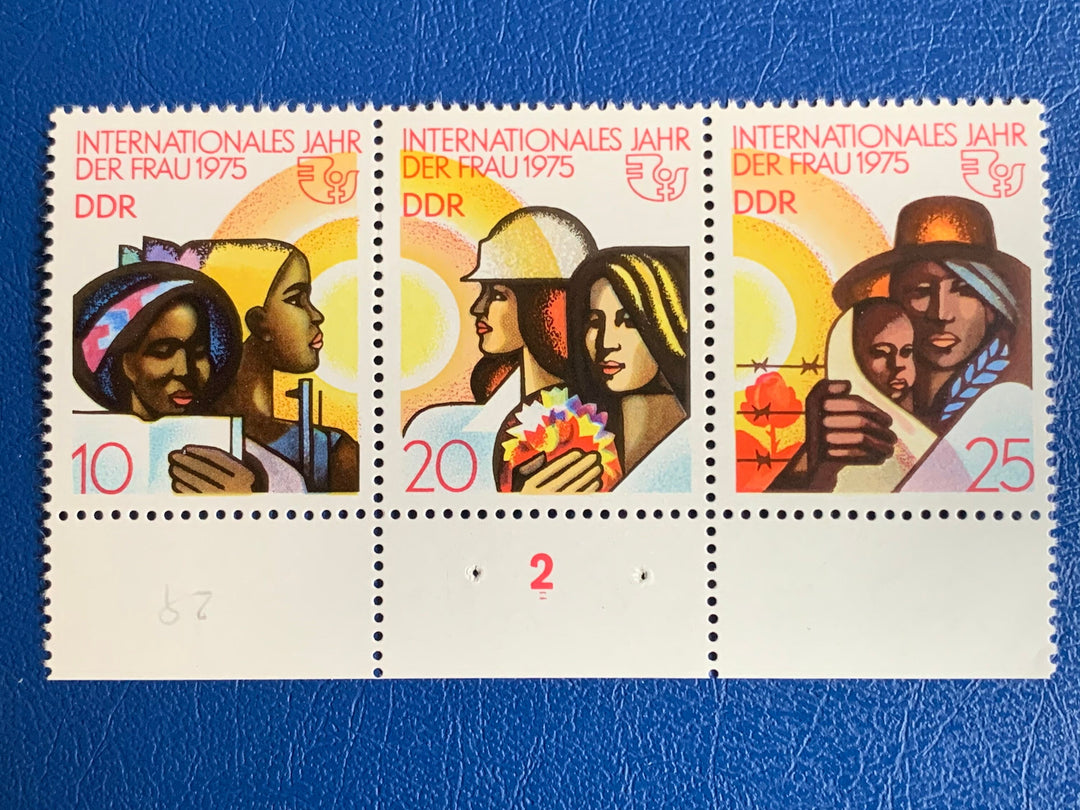 Germany (DDR) - Original Vintage Postage Stamps- 1975 Intl Women’s Year