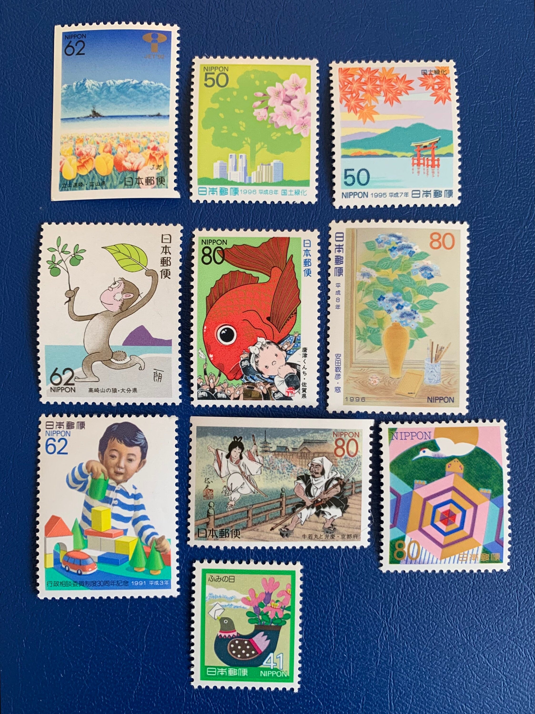Japan - Original Vintage Postage Stamps- - On the Ridge Stamps
