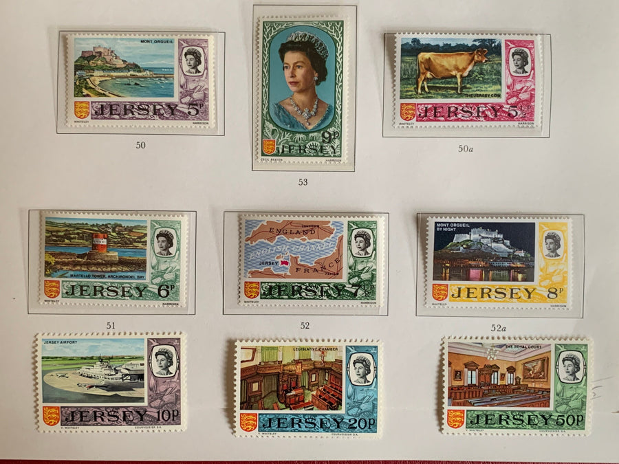 Jersey - Original Vintage Postage Stamps - 1970-75 Definitive Series: Views of Jersey - for the collector, artist or crafter