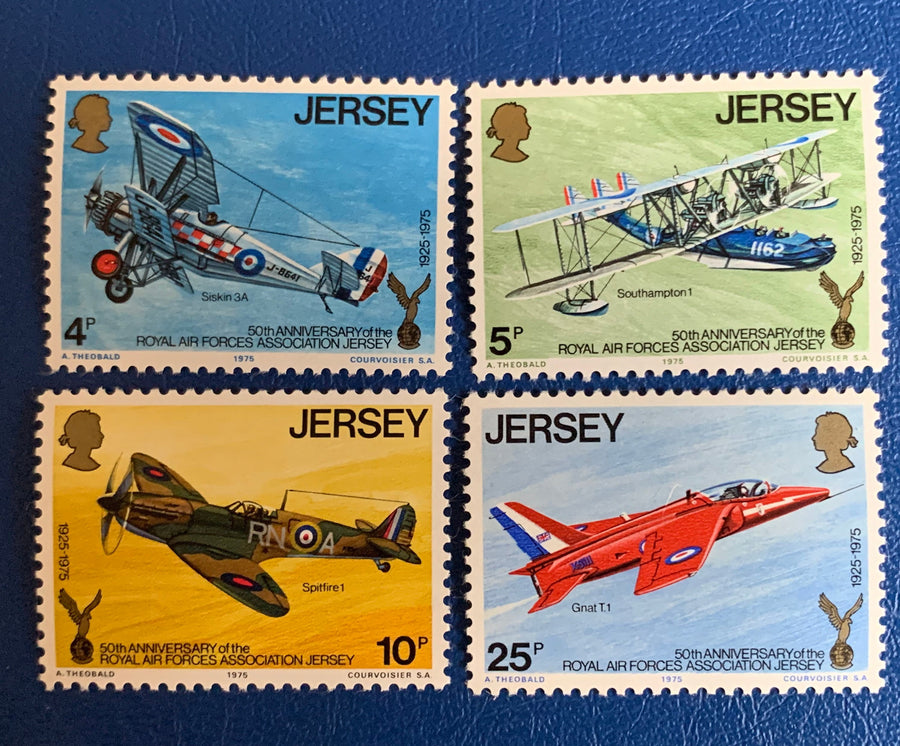 Jersey - Original Vintage Postage Stamps - 1975 50th Anniversary of the Jersey RAFA - for the collector, artist or crafter