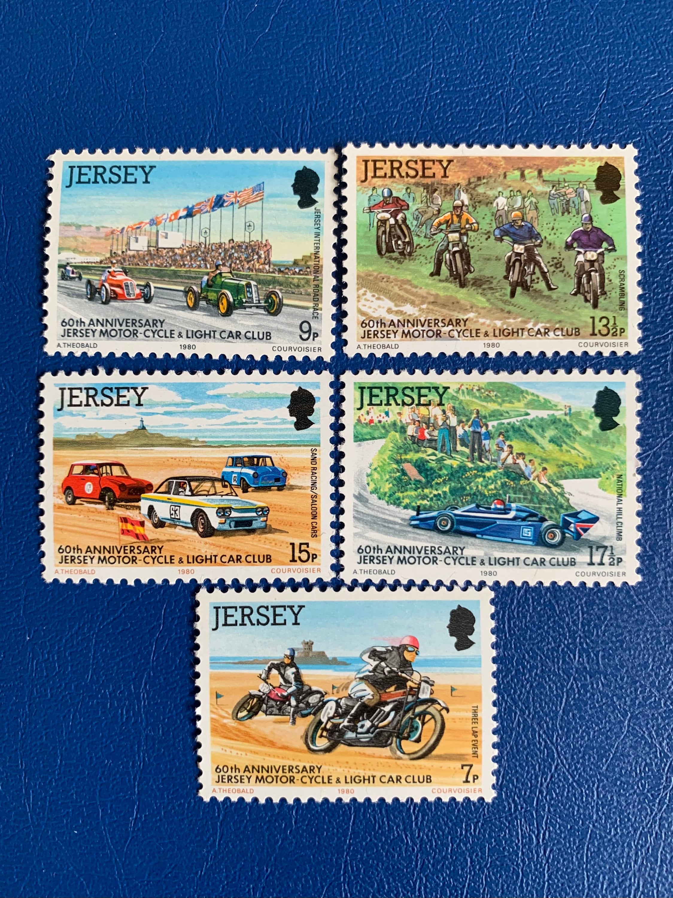 Post Stamp Ridge Jersey - Original Vintage Postage Stamps - 1980 60th Anniversary ...