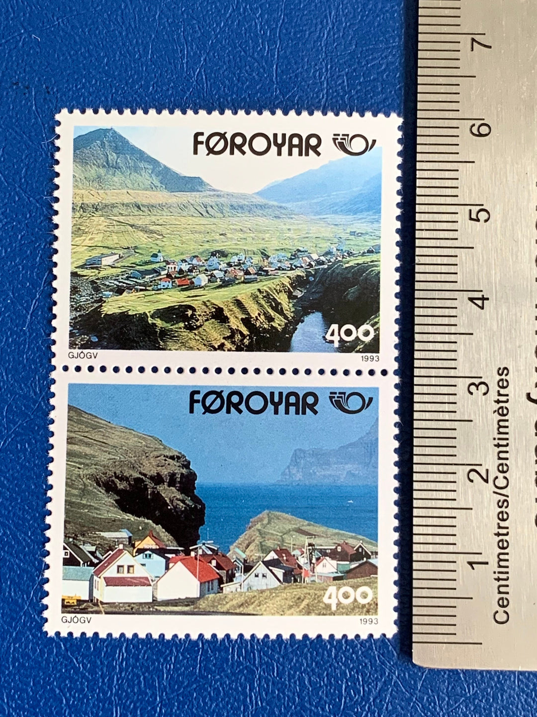 Faroe Islands- Original Vintage Postage Stamps- 1990s Scenes & Churches - for the collector, artist or crafter