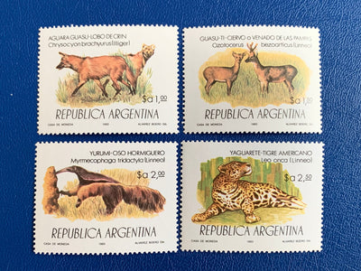 Argentina - Original Vintage Postage Stamps- 1983 Protected Species - for the collector, artist or crafter