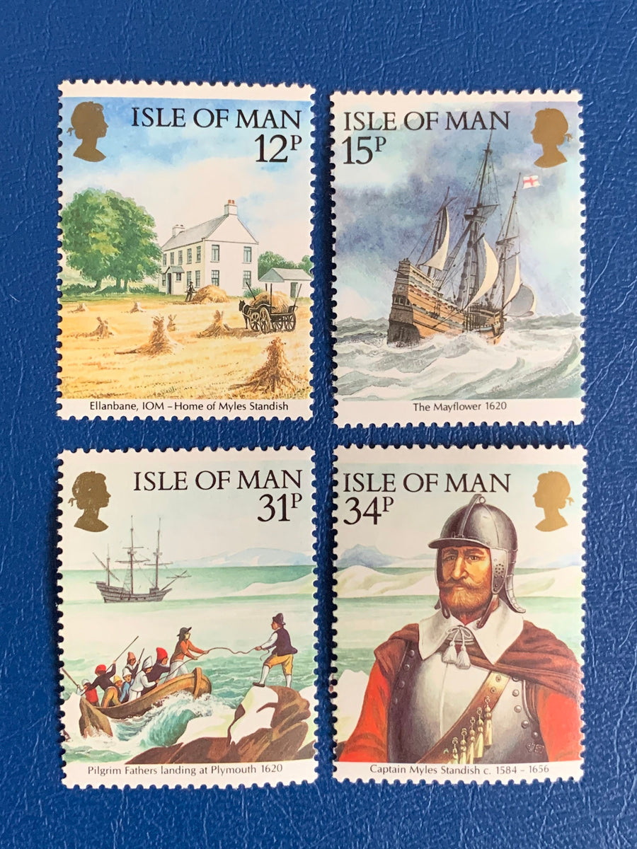 Isle of Man - Original Vintage Postage Stamps - 1986 - Ameripex Philatelic Exhibition - for the collector, artist or crafter