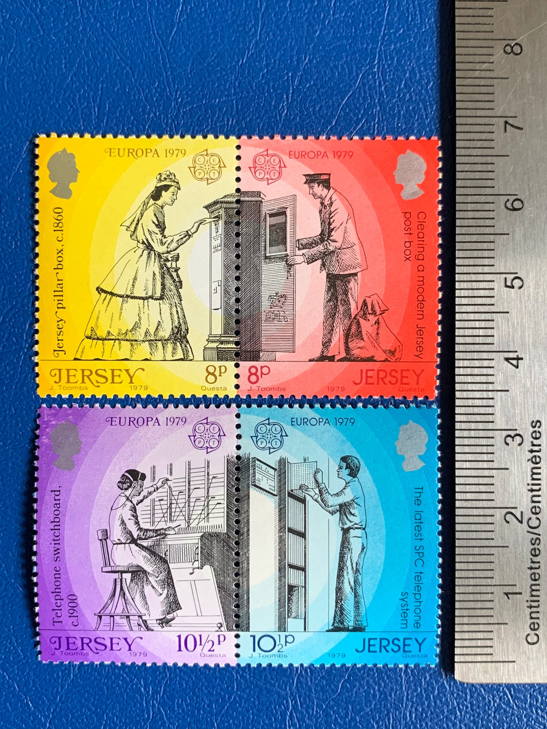 Post Stamp Ridge Jersey - Original Vintage Postage Stamps - 1979 - History of Post ...