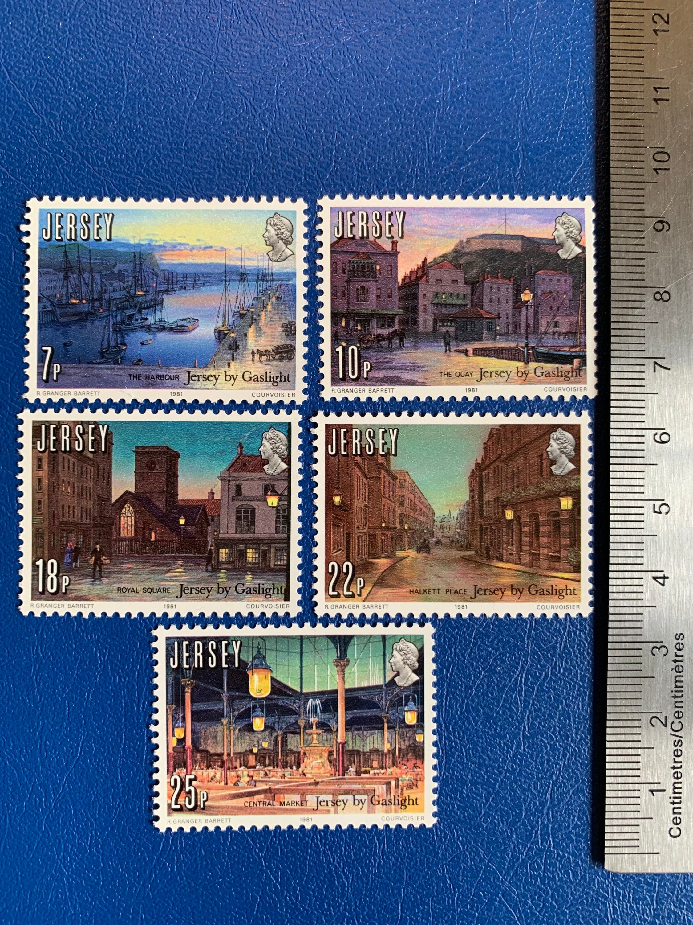 Post Stamp Ridge Jersey - Original Vintage Postage Stamps - 1980 - 150th Anniversary Gas ...