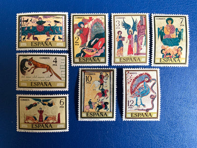 Spain - Original Vintage Postage Stamps- 1975 - Spanish Art Gerona Cathedral - for the collector, artist or crafter - scrapbooks, journals