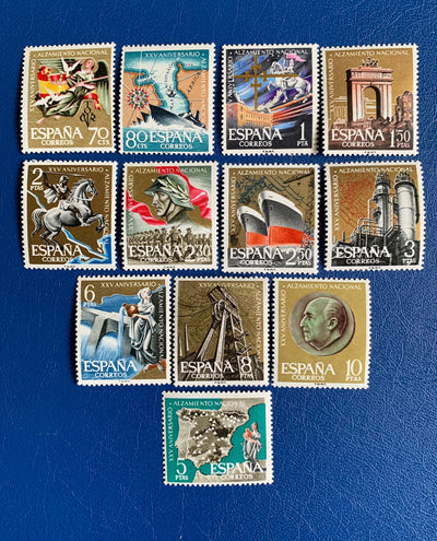Spain - Original Vintage Postage Stamps- 1961 - 25th Anniversary of Spanish Industry - for the collector, artist or crafter