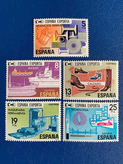 Spain - Original Vintage Postage Stamps- 1980 - Spanish Exports - for the collector, artist or crafter - scrapbooks, journals