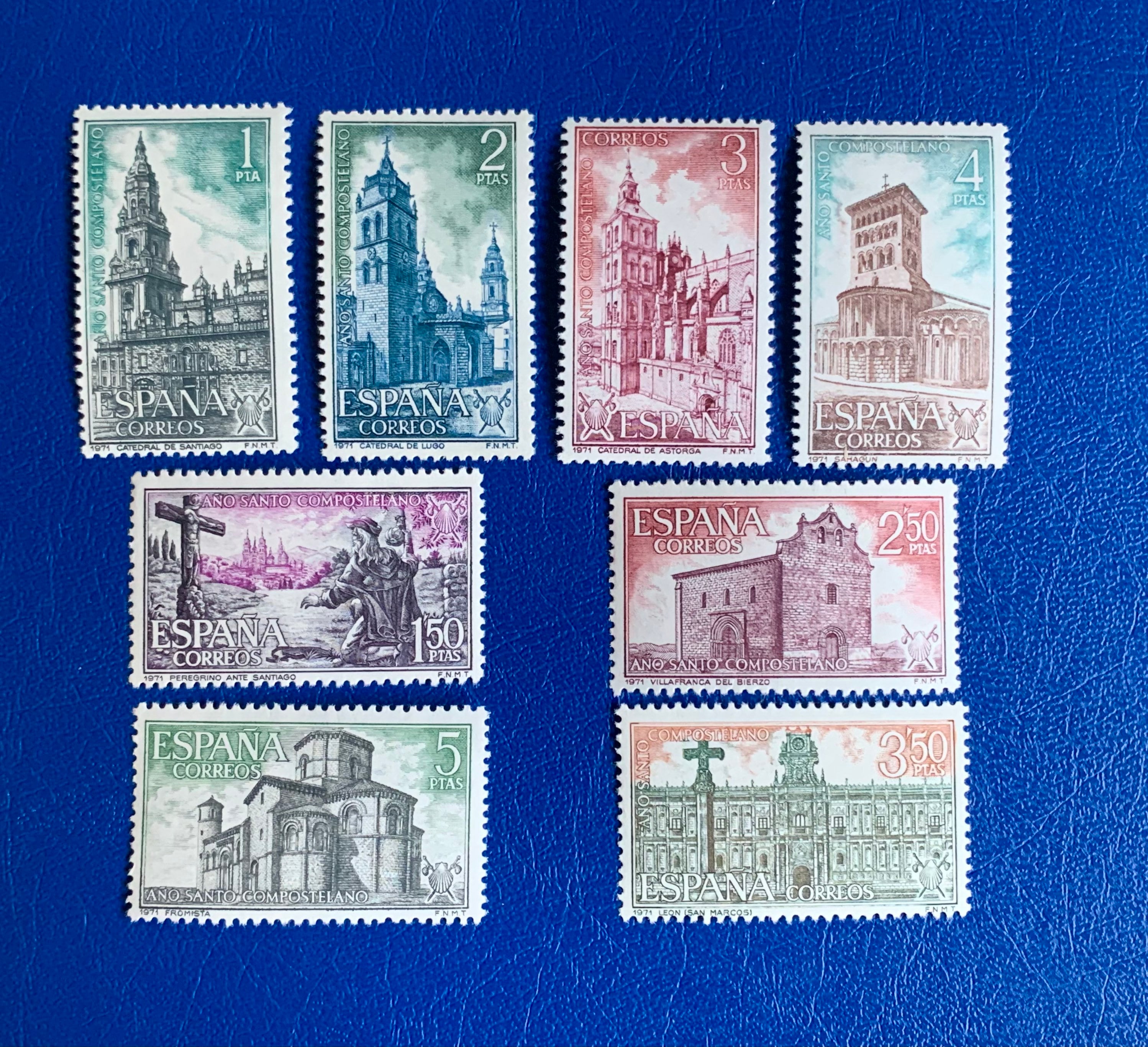 Spain - Original Vintage Postage Stamps- 1971/72 - Holy Year of ...