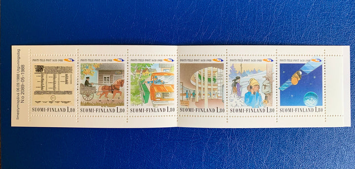 Finland - Vintage Postage Stamps- 1988 - 300th Anniversary Post & Telegraph - for the collector, artist or crafter