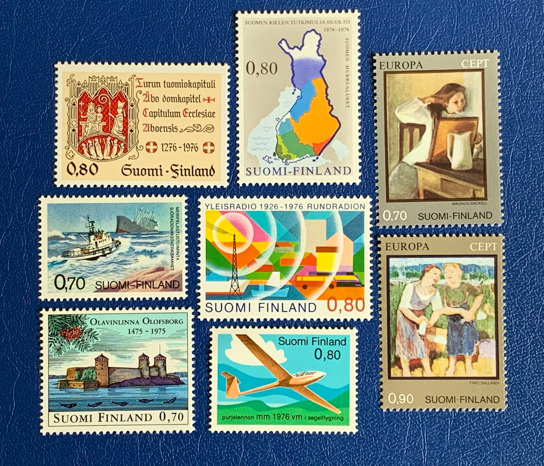 Finland -Original Vintage Postage Stamps- 1975-76 mix - for the collector, artist or crafter -mint no hinge