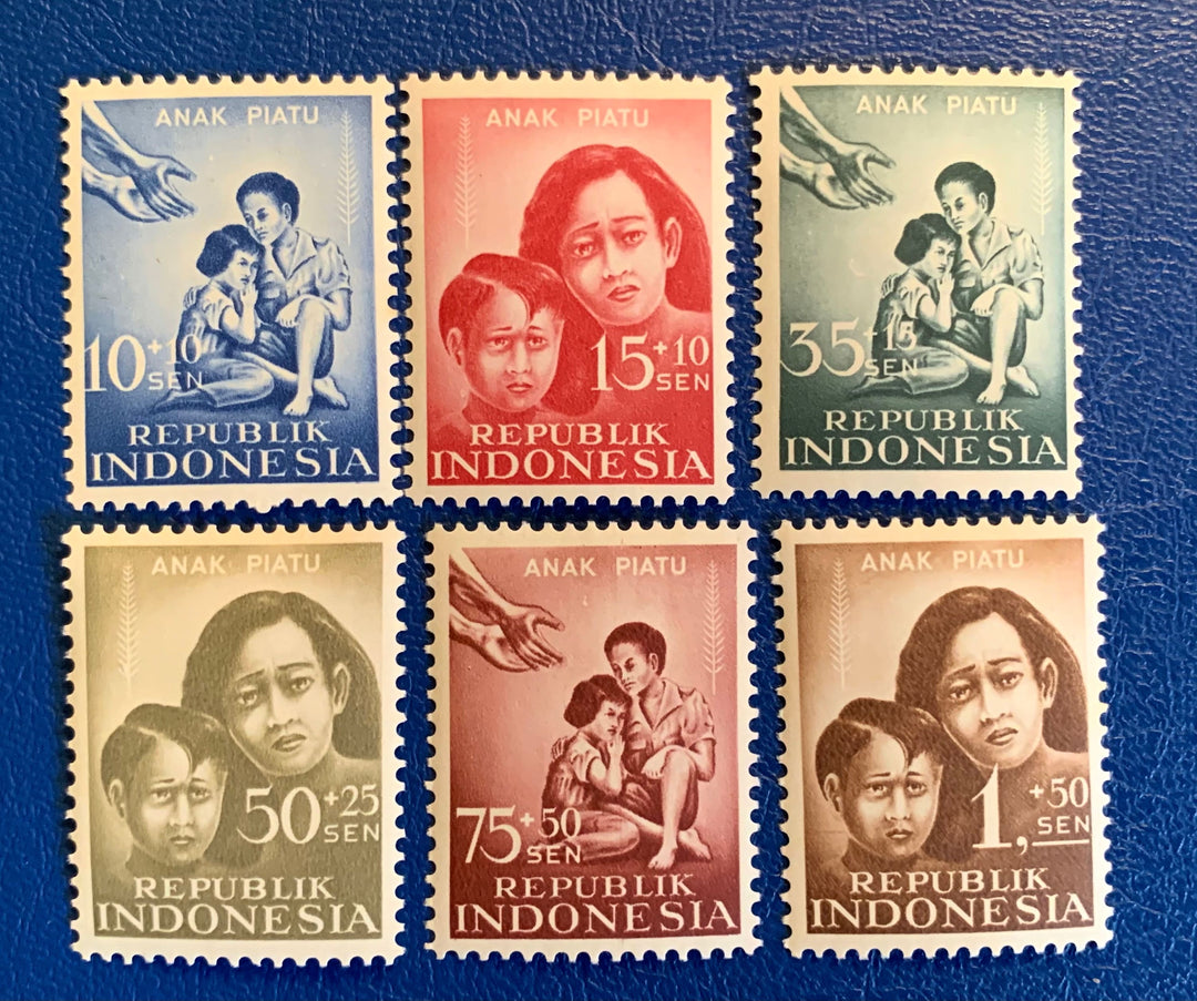 Thailand - Original Vintage Postage Stamps- 1958 Orphan Welfare