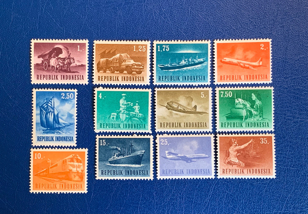 Thailand - Original Vintage Postage Stamps- 1964 Transport & Communication
