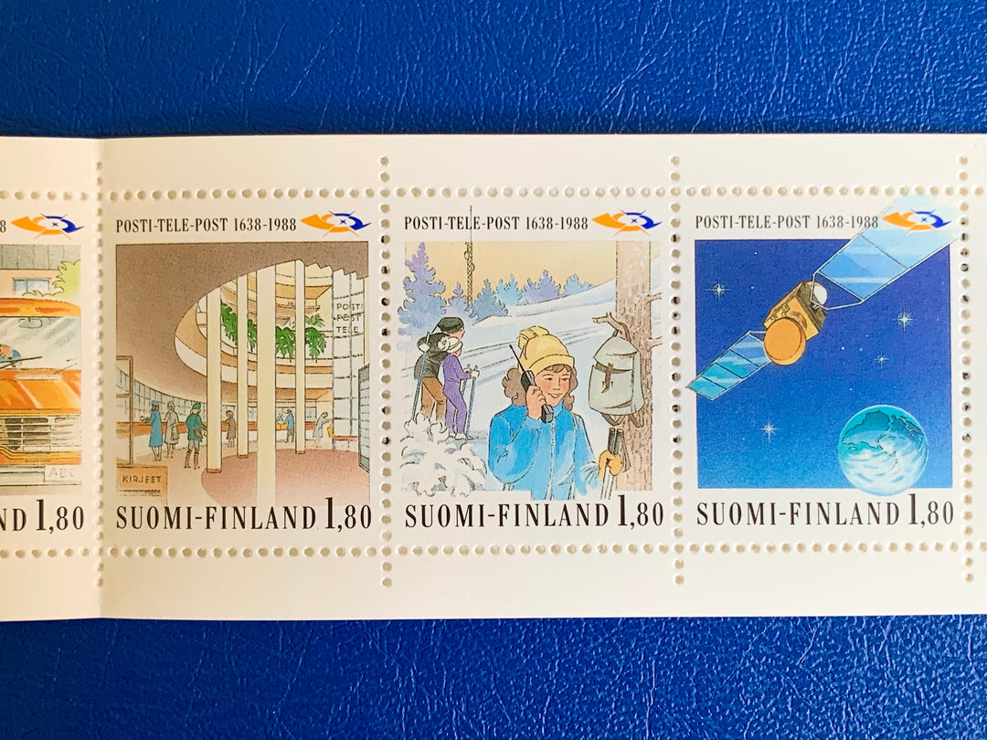 Finland - Vintage Postage Stamps- 1988 - 300th Anniversary Post & Telegraph - for the collector, artist or crafter