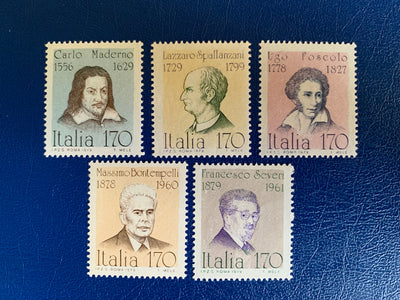 Italy - Original Vintage Postage Stamps- 1979 Famous Italians - for the collector, artist or crafter