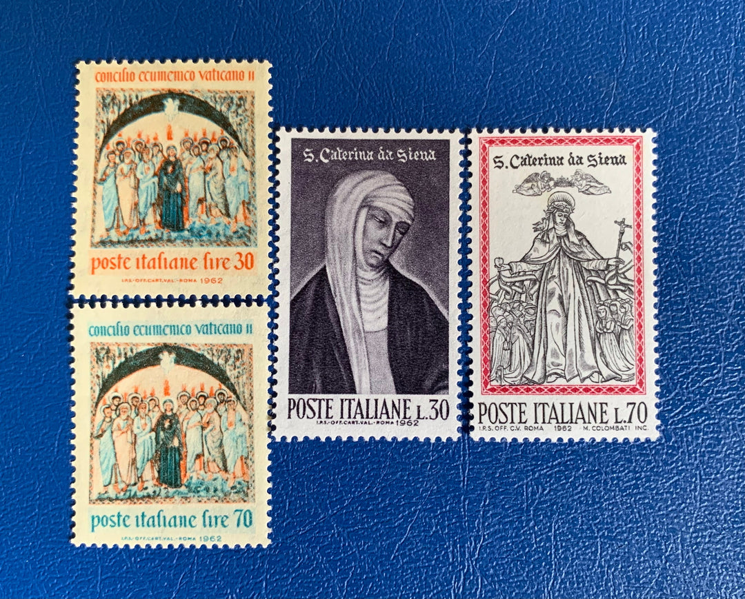 Italy - Original Vintage Postage Stamps- 1962 Religion - for the collector, artist or crafter
