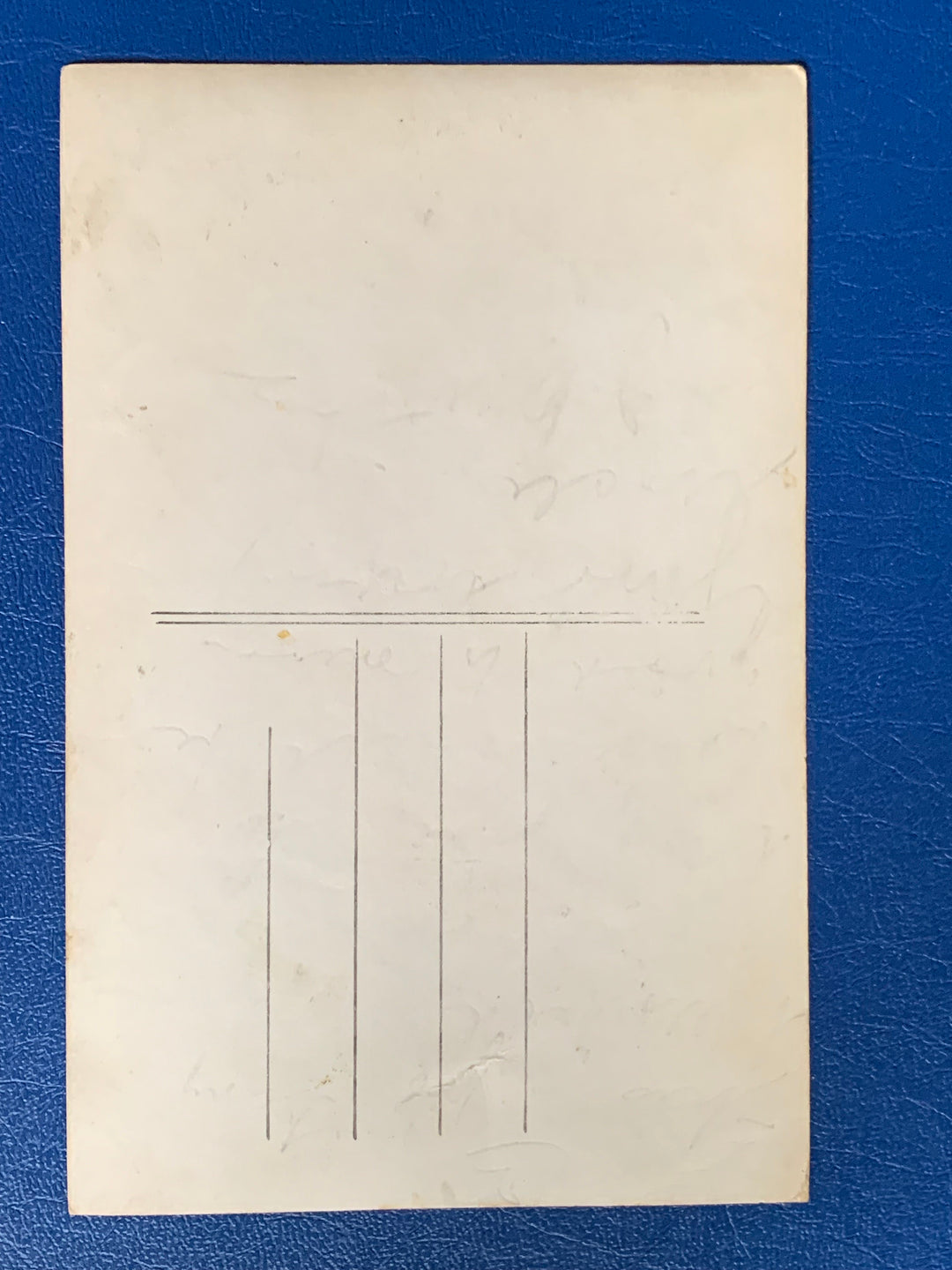 Vintage/Antique French Birthday Greeting Postcard - Unused - 1920s Little Flower Girl Tinted