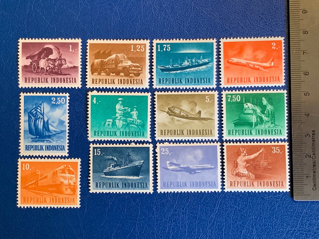 Thailand - Original Vintage Postage Stamps- 1964 Transport & Communication