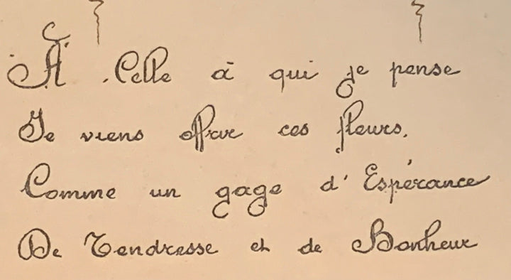 Vintage/Antique Postcard - Unused - French Poetry - Friendship, Romance, Love, Valentine