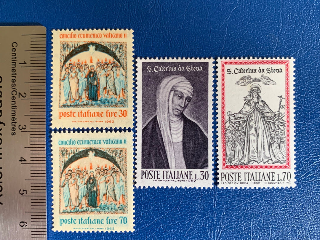 Italy - Original Vintage Postage Stamps- 1962 Religion - for the collector, artist or crafter