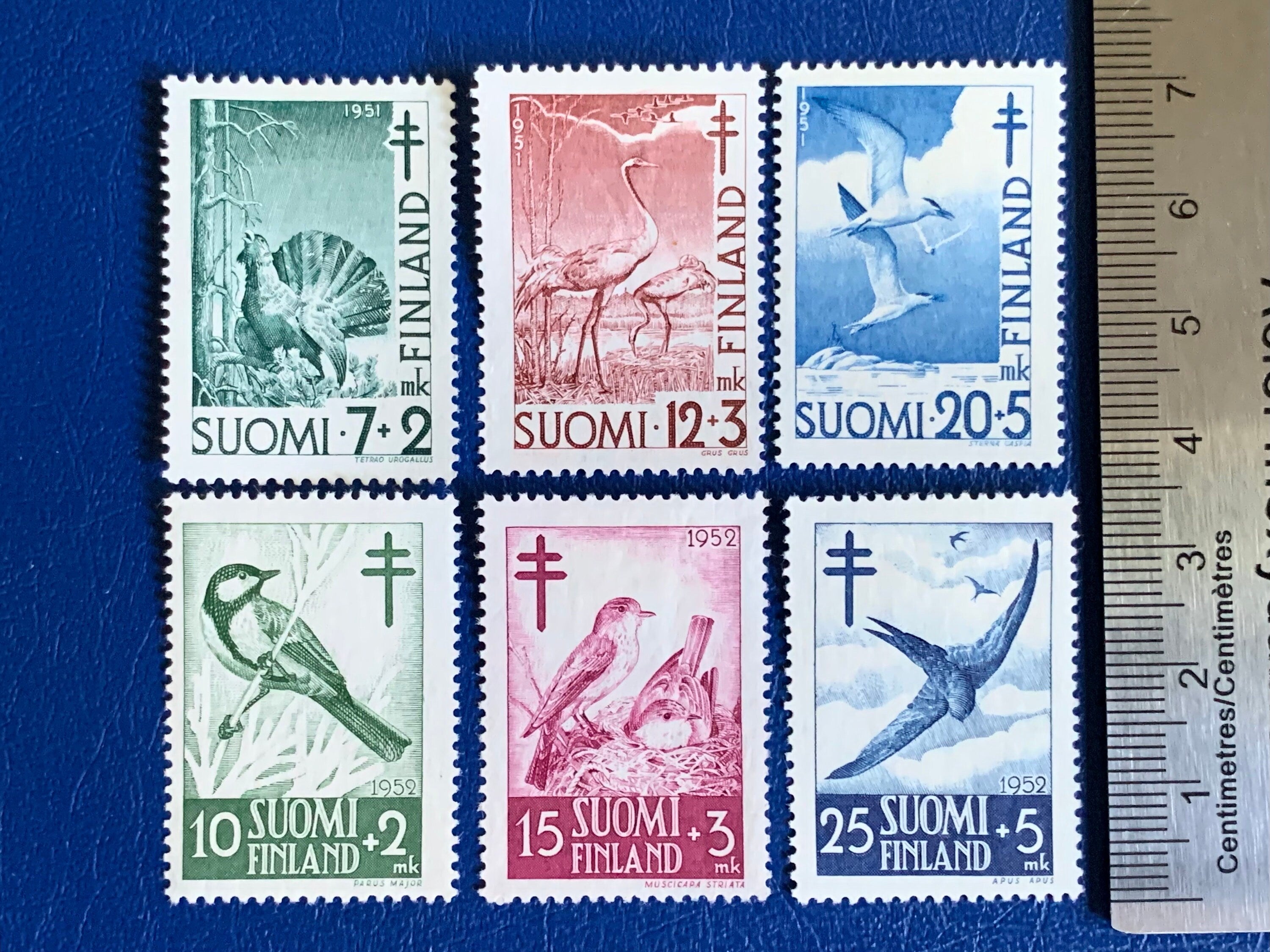 Finland 1950-51 Birds Definitive Series