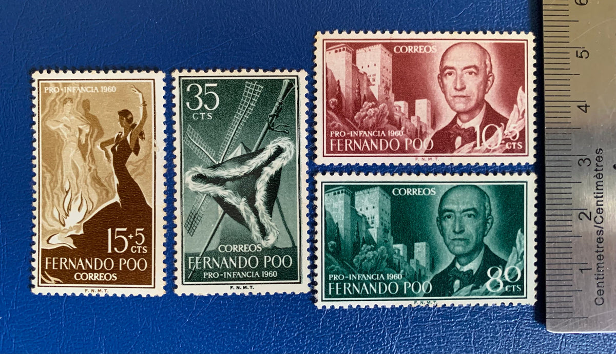Spanish Fernando Po -Original Vintage Postage - 1960 For the Children ...