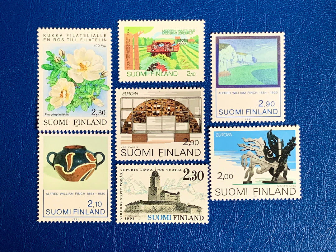 Finland - Original Vintage Postage Stamps- 1991-93 Mix - for the collector, artist or crafter