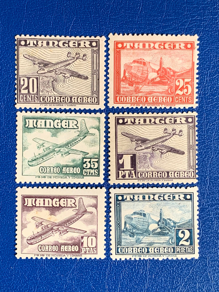 Spanish Tangier -Original Vintage Postage - 1949 - Airpost - for the collector, artist or crafter