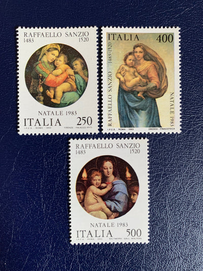 Italy - Original Vintage Postage Stamps- 1983 - Christmas: Sanzo Madonna & Child - for the collector, artist or crafter