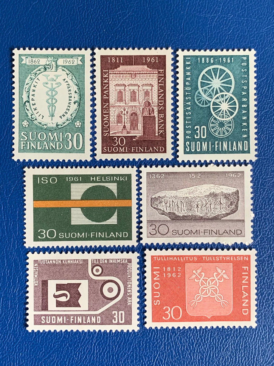 Finland - Original Vintage Postage Stamps- 1961-62 - Great Designs - for the collector, artist or crafter